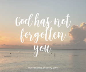God has not forgotten you. Biblical encouragement, Scripture, and devotionals for women.